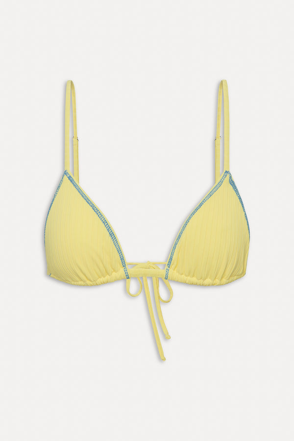 Frankies Bikinis Lumia Triangle Bikini Top Honeycomb