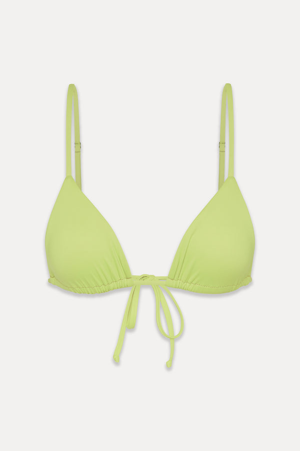 Frankies Bikinis Lumia Triangle Bikini Top Lily Pad