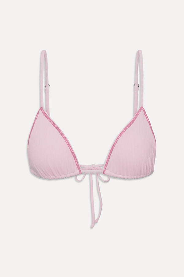 Frankies Bikinis Lumia Triangle Bikini Top Strawberries & Cream