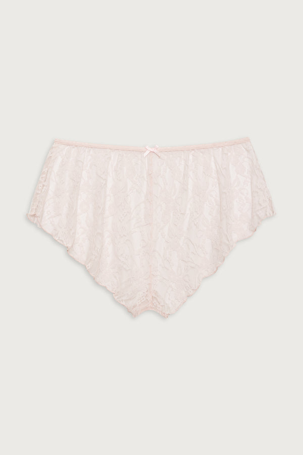 Frankies Bikinis Meadow Lace Mini Short Baby Bouquet Pink
