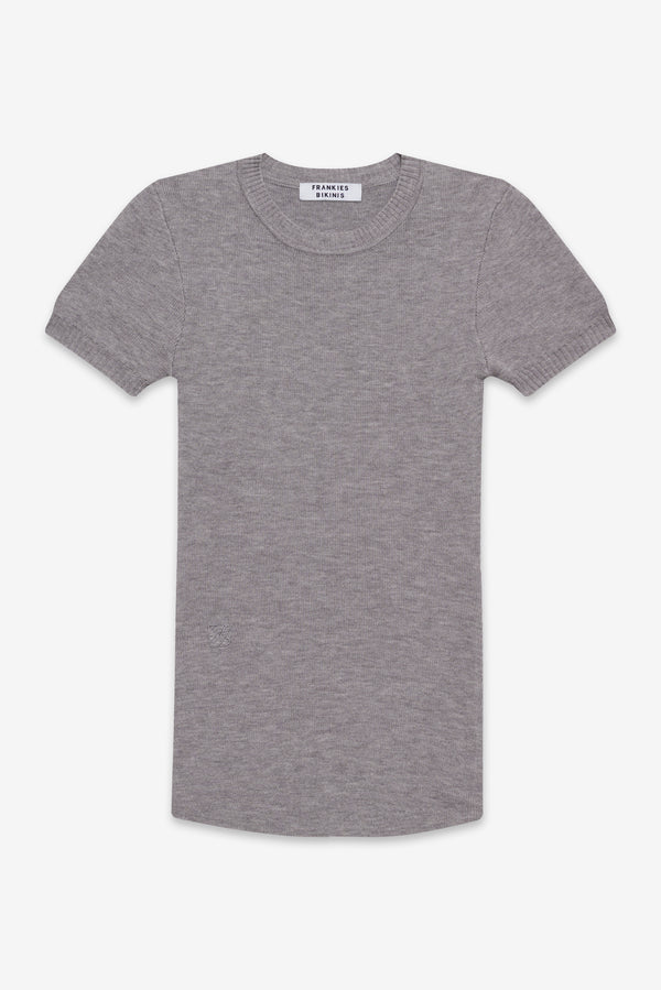 Frankies Bikinis Mulholland Knit Sweater Rain Cloud