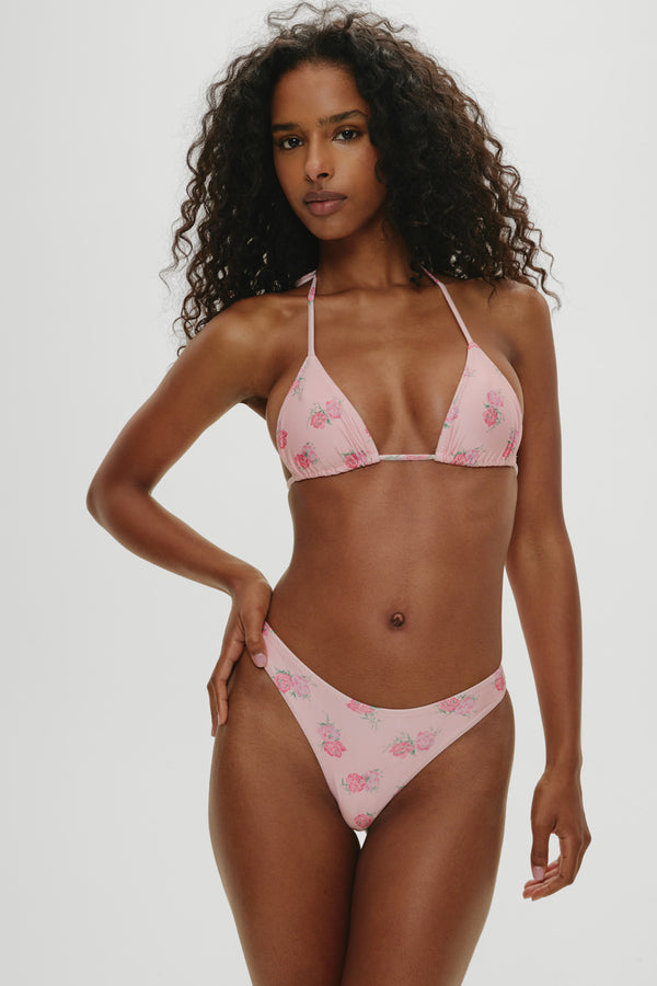 Frankies Bikinis Nick Skimpy Triangle Bikini Top Fresh Rose