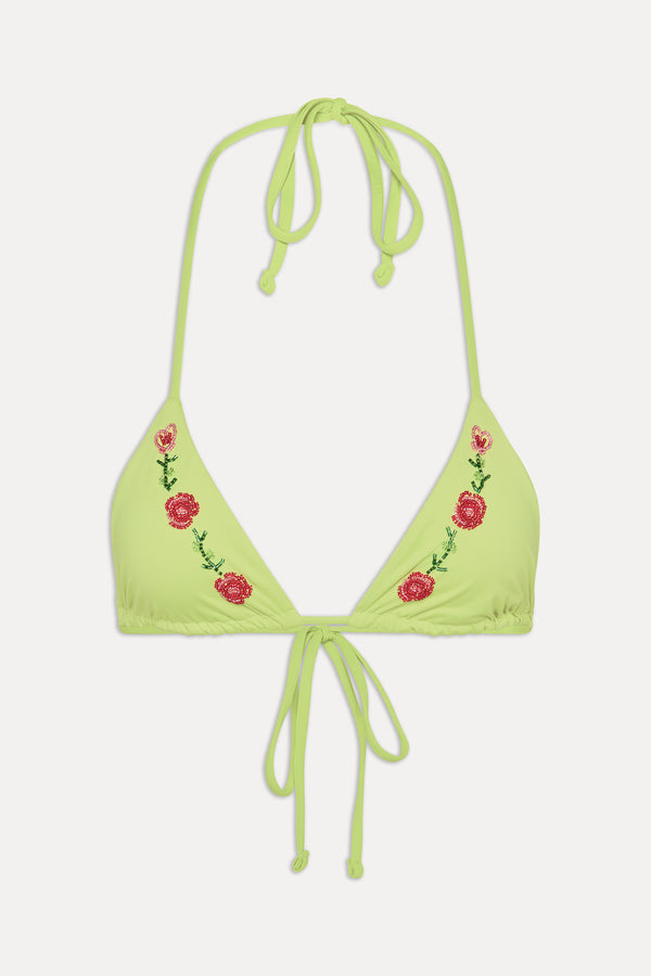 Frankies Bikinis Nick Skimpy Triangle Bikini Top Lily Pad
