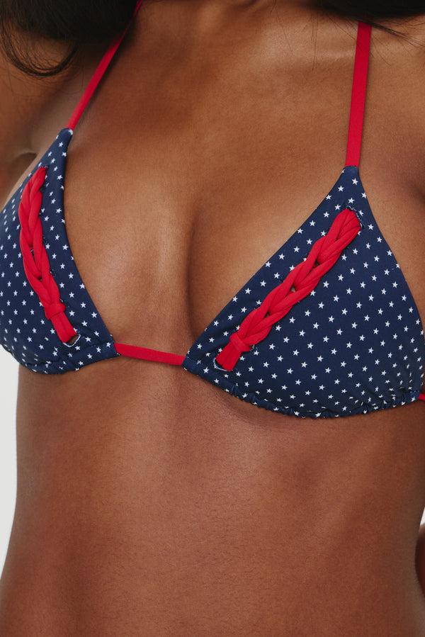 Frankies Bikinis Nick Skimpy Triangle Bikini Top Shooting Stars