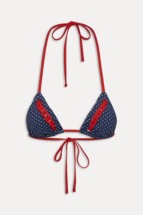 Frankies Bikinis Nick Skimpy Triangle Bikini Top Shooting Stars