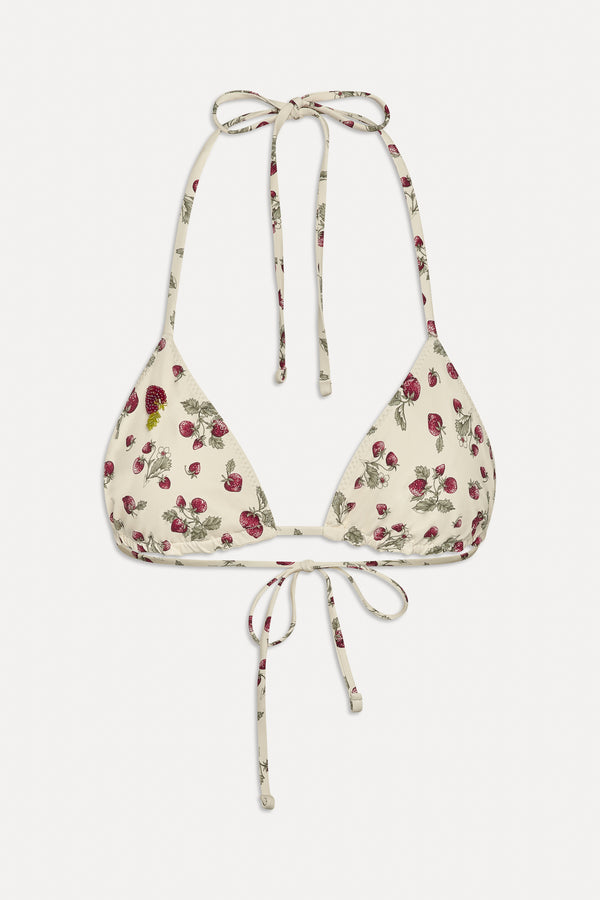 Frankies Bikinis Nick Skimpy Triangle Bikini Top Strawberry Field
