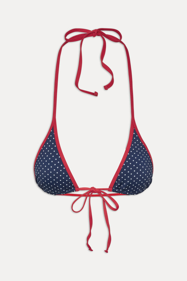 Frankies Bikinis Paradise Micro Halter Bikini Top Shooting Stars