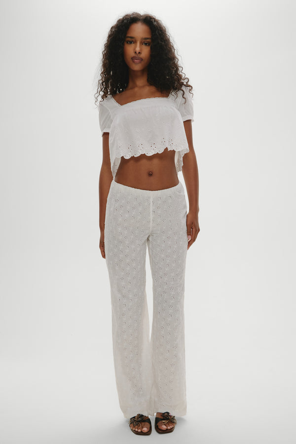Frankies Bikinis Princess Eyelet Pants Daisy Eyelet