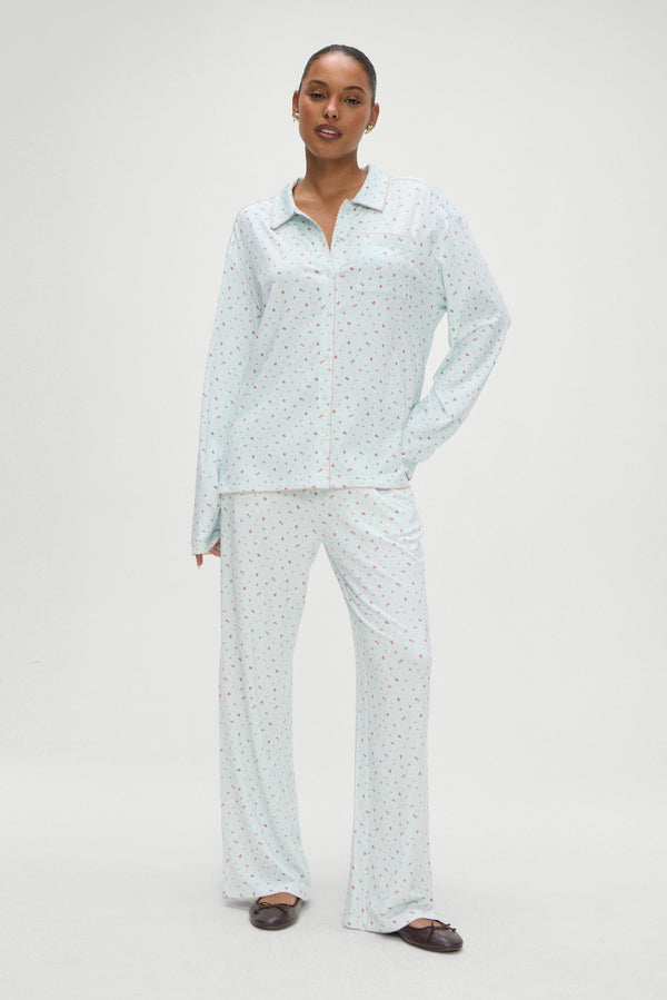 Frankies Bikinis Rory Floral Sleep Pants Malibu Meadow