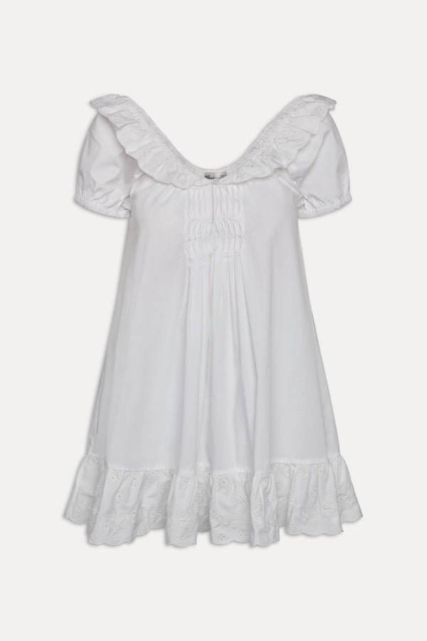 Frankies Bikinis Sunday Morning Cotton Babydoll Dress Angel's Meadow