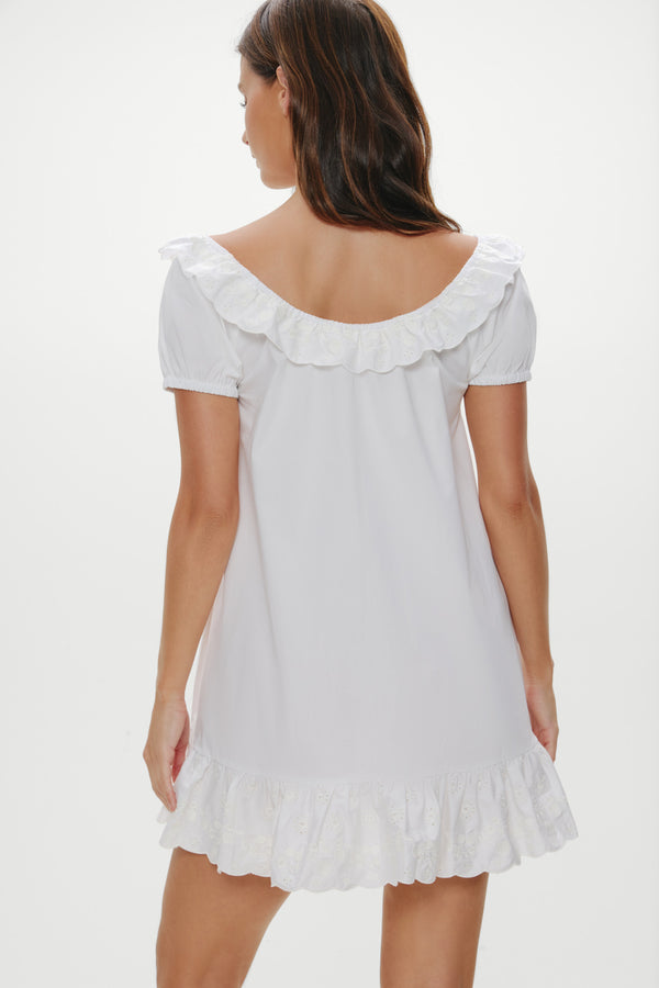 Frankies Bikinis Sunday Morning Cotton Babydoll Dress Angel's Meadow