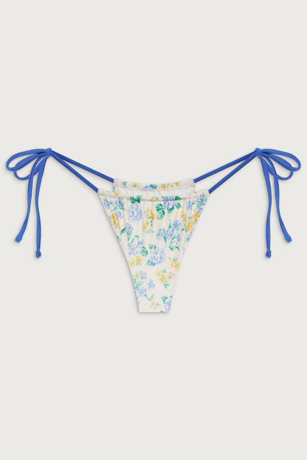 Frankies Bikinis Tia Shine Skimpy Bikini Bottom Coastal Floral