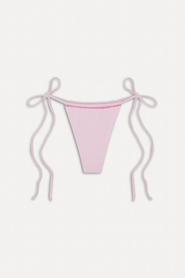 Frankies Bikinis Tia Skimpy String Bikini Bottom Strawberries & Cream