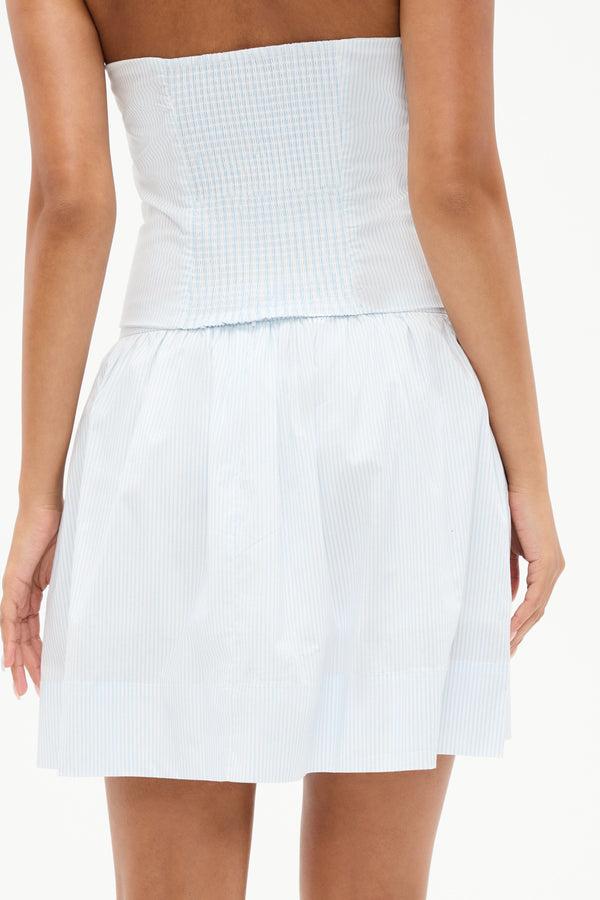 Frankies Bikinis Tory Striped Skirt Saltwater Stripe