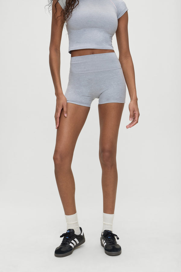 Frankies Bikinis Track Star Yoga Shorts Sunset Match