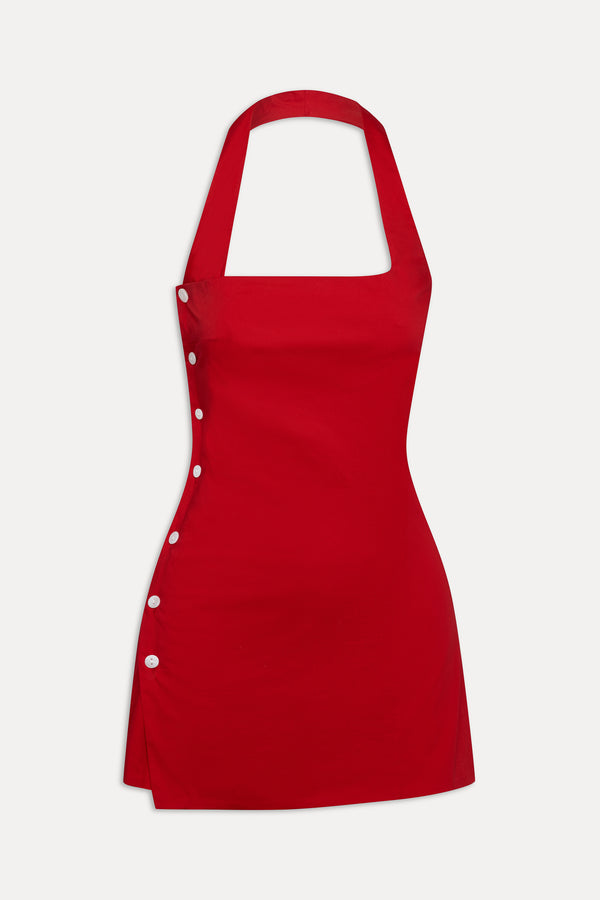 Frankies Bikinis West Cotton Wrap Mini Dress Barn Dance