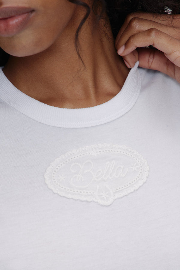 Frankies Bikinis X BELLA HADID Bella Tee Lone Star White