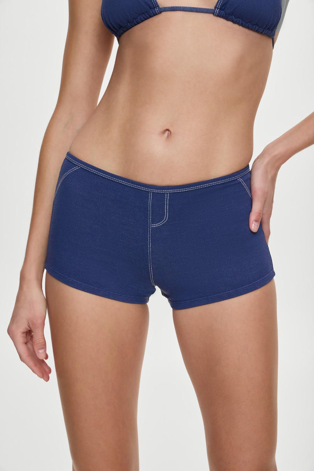 frankies bikinis x BELLA HADID Caster Boy Shorts Summer Denim
