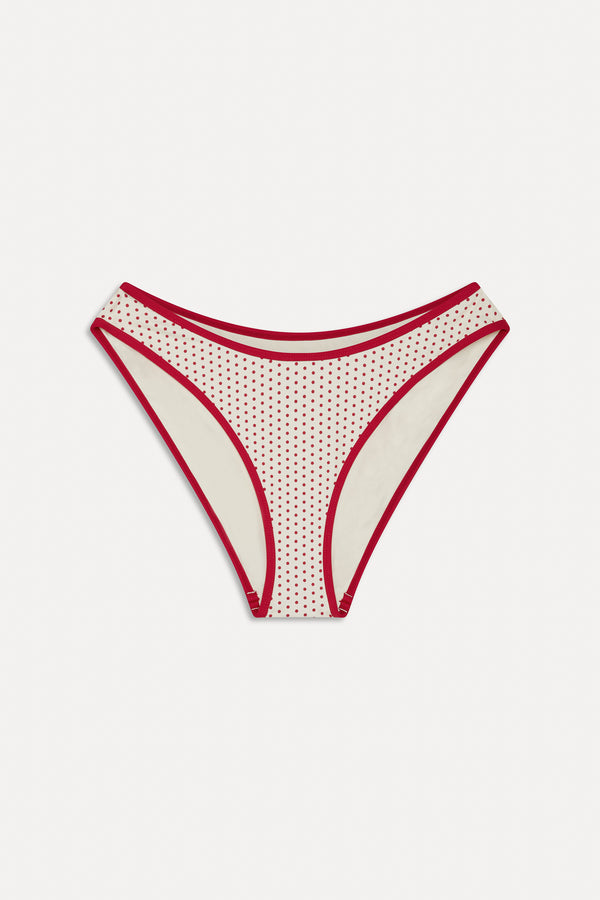 Frankies Bikinis X BELLA HADID Catalina Bikini Bottom Strawberry Polka Dot