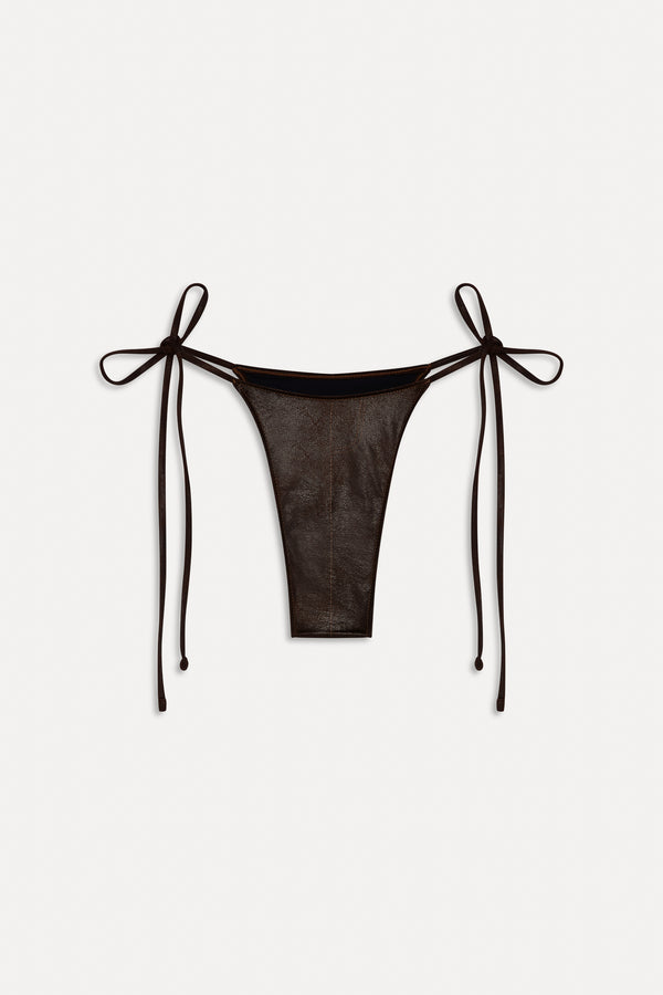 Frankies Bikinis X BELLA HADID Divine Skimpy Bikini Bottom Cocoa