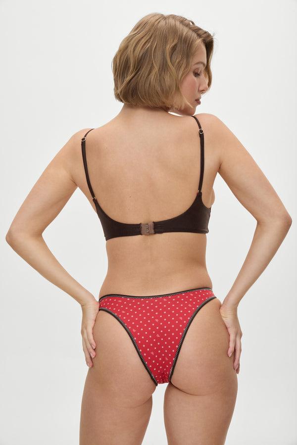 Frankies Bikinis X BELLA HADID Dove Bikini Bottom Lovebug