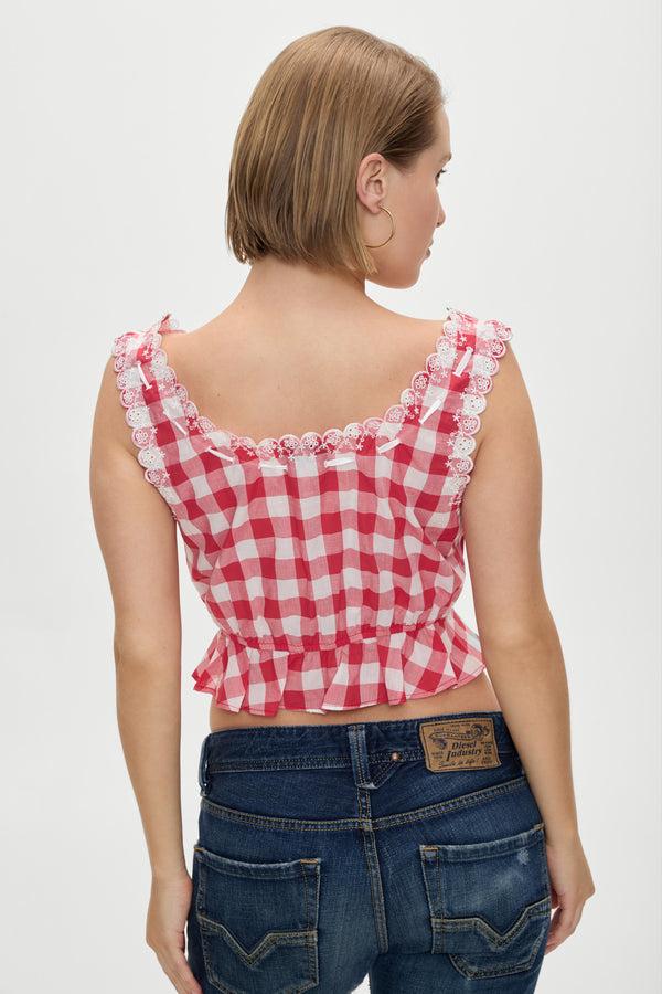 Frankies Bikinis X BELLA HADID Fleetwood Top Malibu Picnic