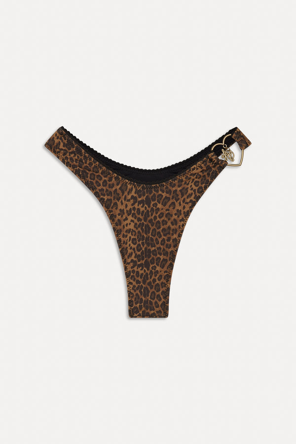 Frankies Bikinis X BELLA HADID Full Moon Bikini Bottom Lucky Leopard