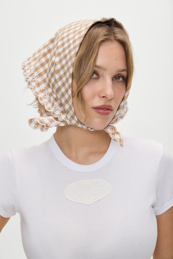 Frankies Bikinis X BELLA HADID Little Miss Head Scarf Rodeo Gingham