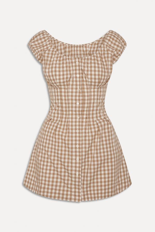 Frankies Bikinis X BELLA HADID Mustang Mini Dress Rodeo Gingham