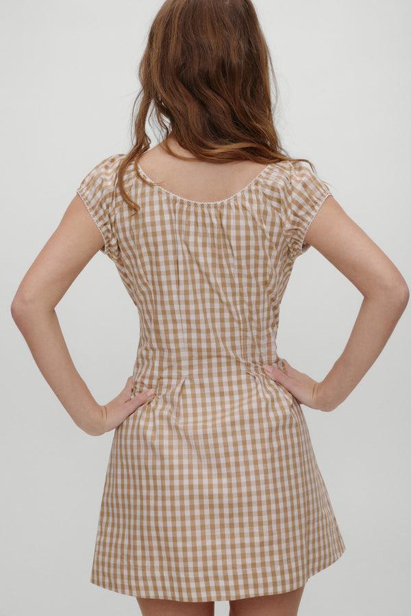 Frankies Bikinis X BELLA HADID Mustang Mini Dress Rodeo Gingham