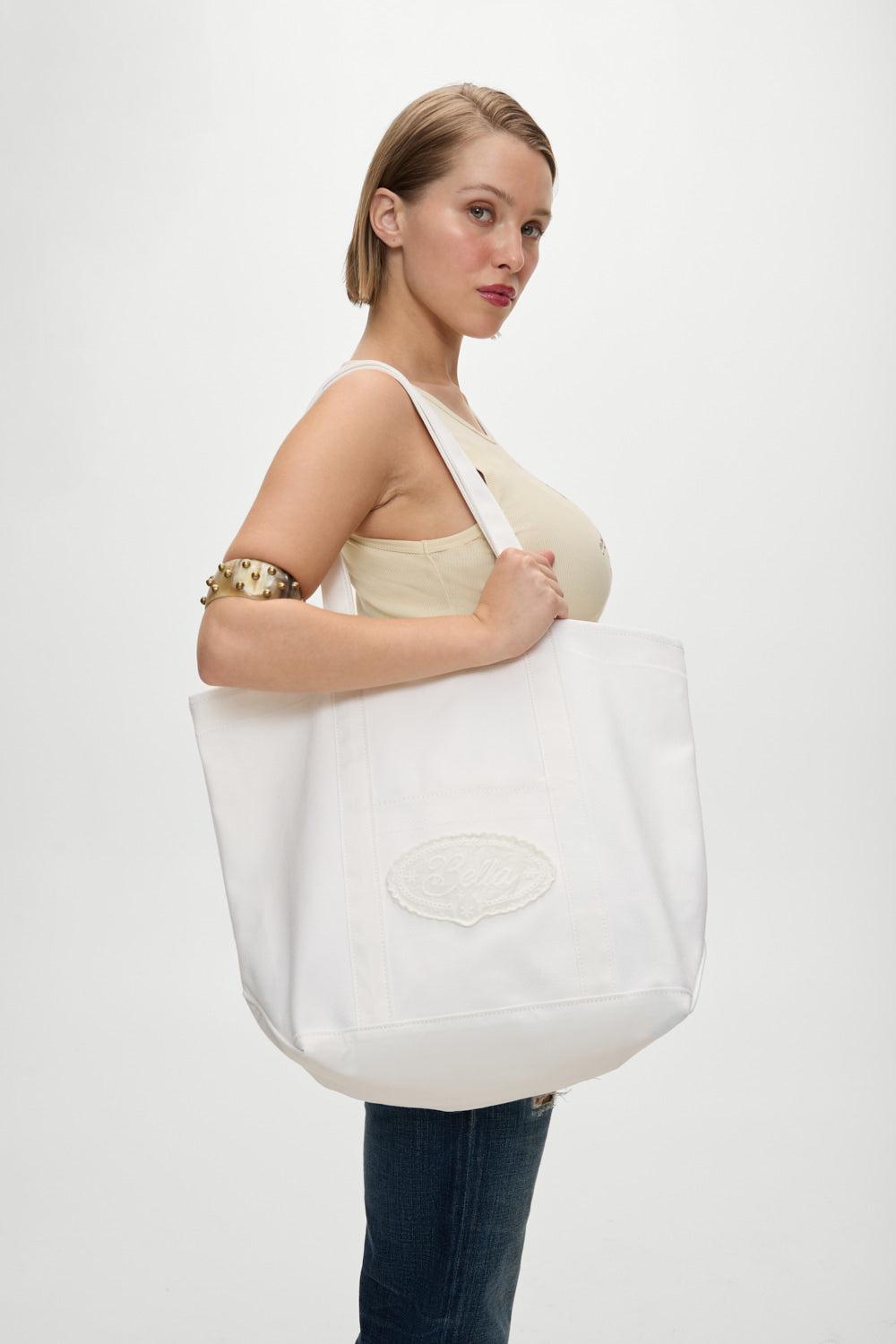 frankies bikinis x BELLA HADID Southwest Weekender Bag White