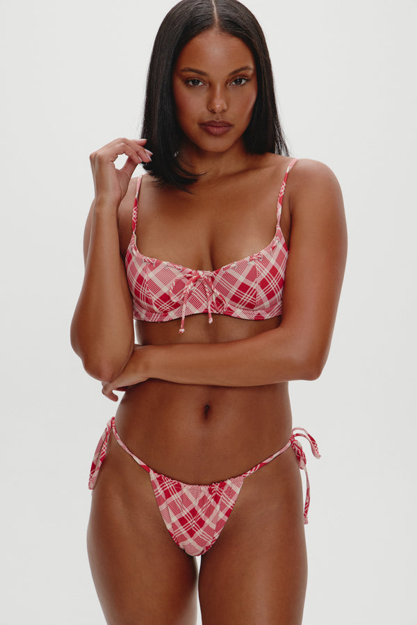 Frankies Bikinis X BELLA HADID Tia Skimpy Bikini Bottom Lover's Lane