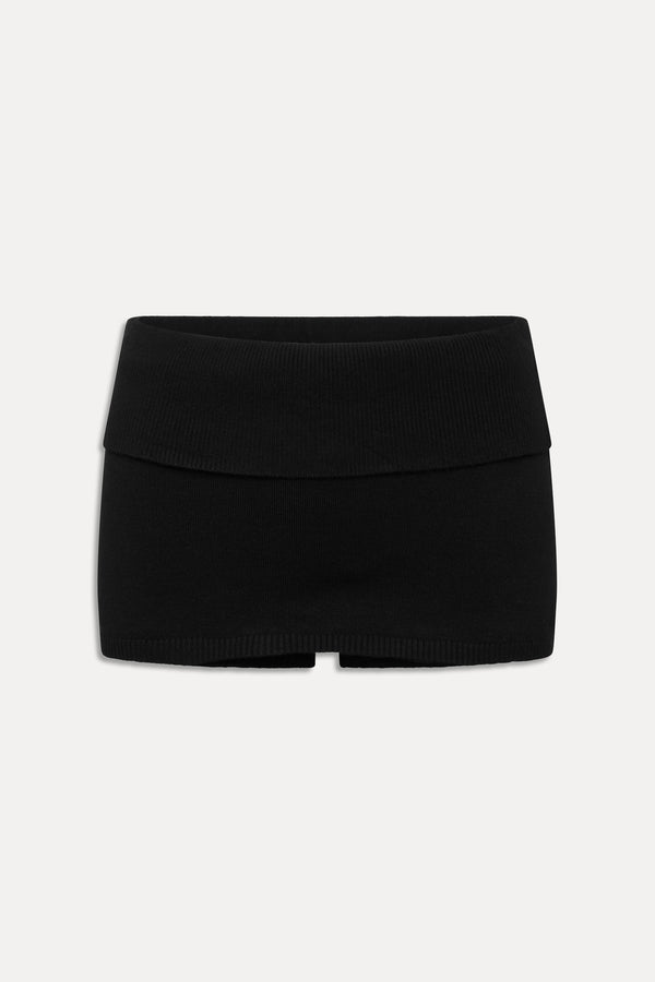 Frankies Bikinis X Khy Briar Cloud Knit Skirt Midnight Serenade
