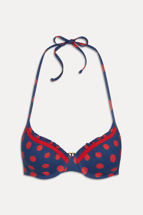 Frankies Bikinis X Khy Dolce Push Up Bikini Top Strawberry Dot