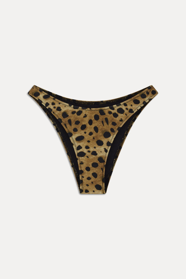 Frankies Bikinis X Khy Dove Bikini Bottom Lacey Leopard