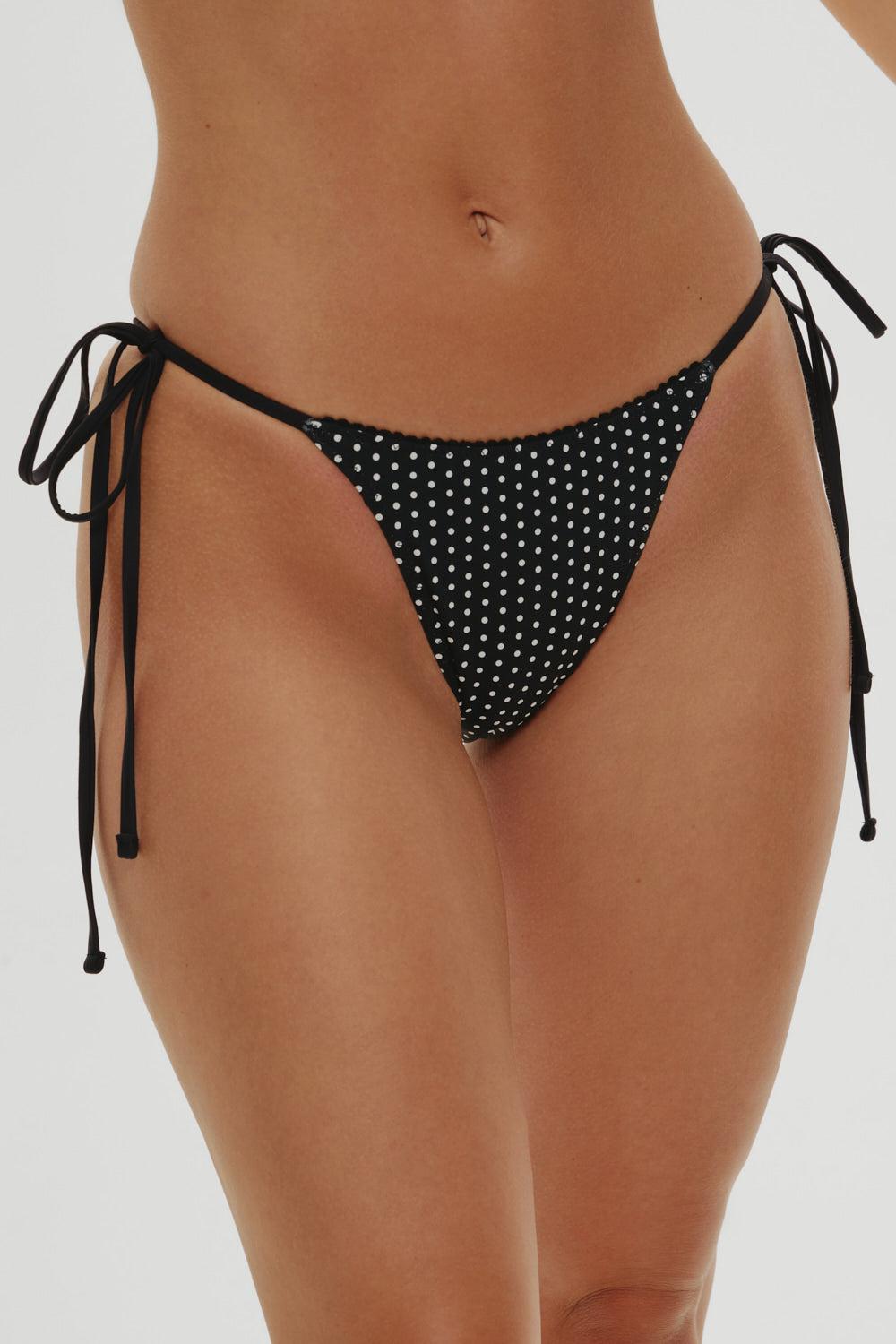 frankies bikinis x Khy Mackenzie Skimpy Bikini Bottom Moonlit Dot