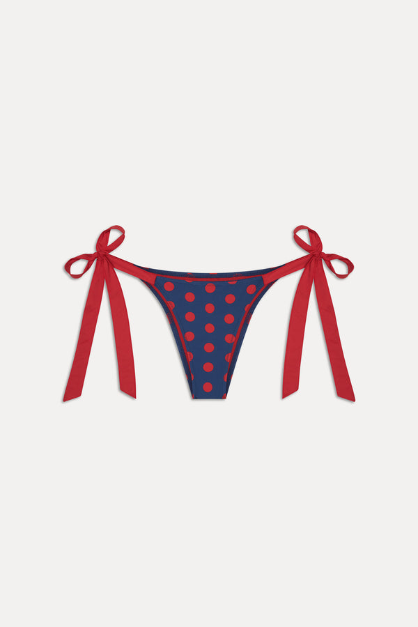 Frankies Bikinis X Khy Mackenzie Skimpy Bikini Bottom Strawberry Dot