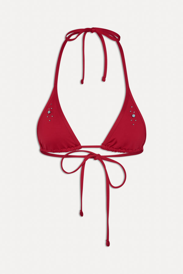 Frankies Bikinis X OREBELLA Paradise Halter Bikini Top Valentine