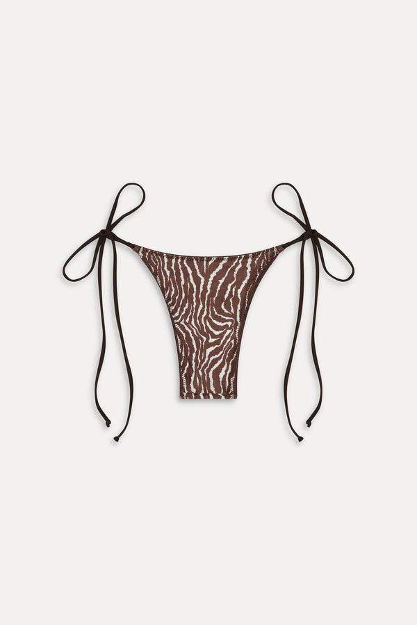 Frankies Bikinis X Réalisation Par Divine Reversible Bikini Bottom Python/Animal