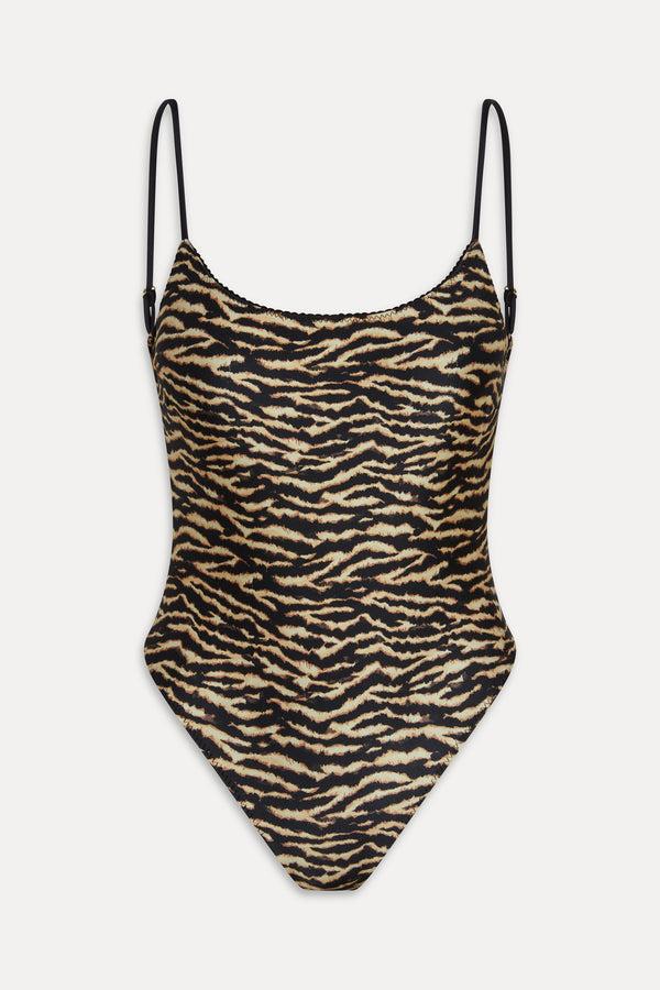 Frankies Bikinis X Réalisation Par Juliet One Piece Swimsuit Vintage Tiger
