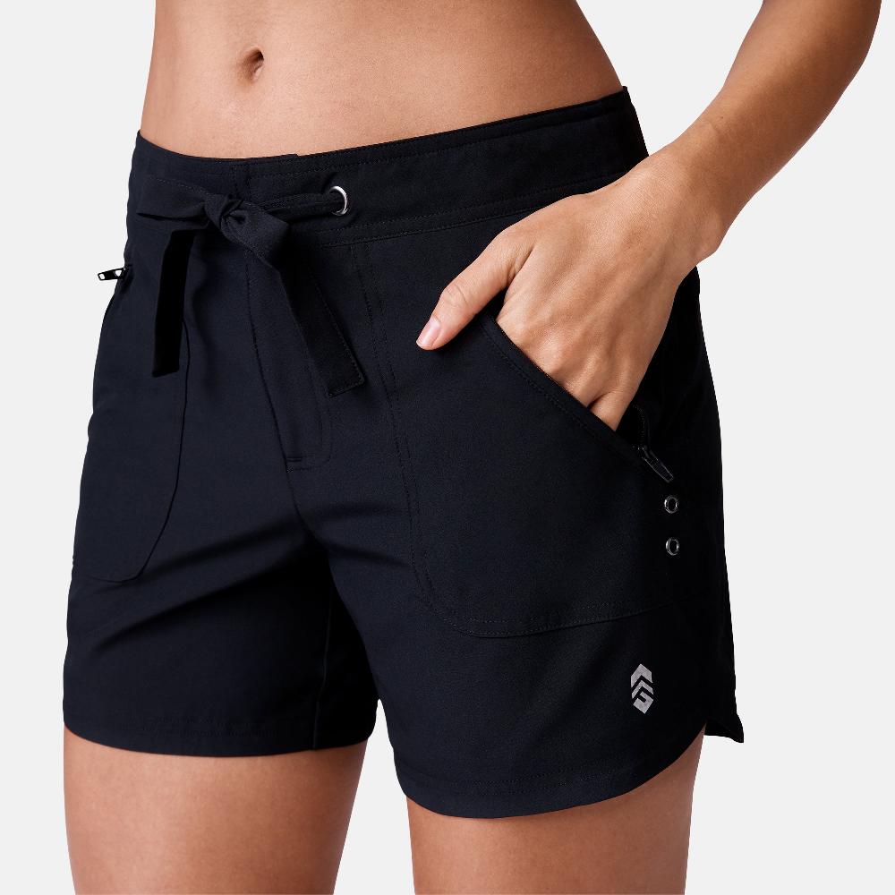 free country Women's 5" Bermuda Board Short Black