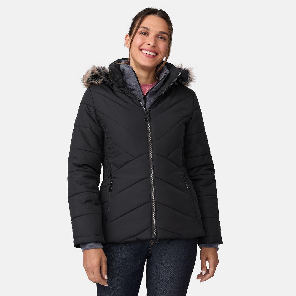 free country Women's Brisk II Parka Jacket Black