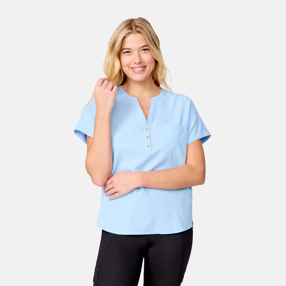 free country Women's Easy Breezy Shirt Bluebell