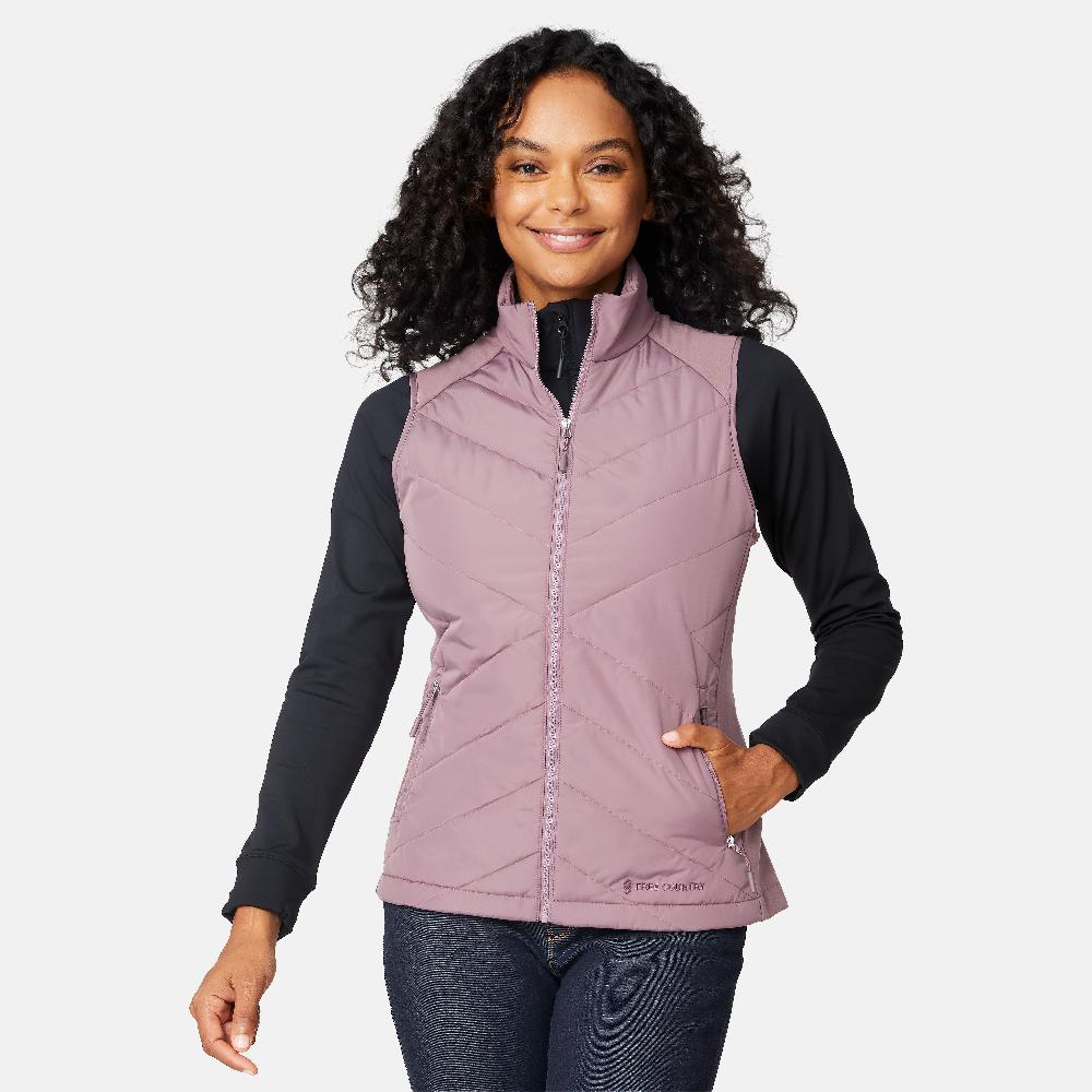 free country Women's Quilted Hybrid Vest Vervain