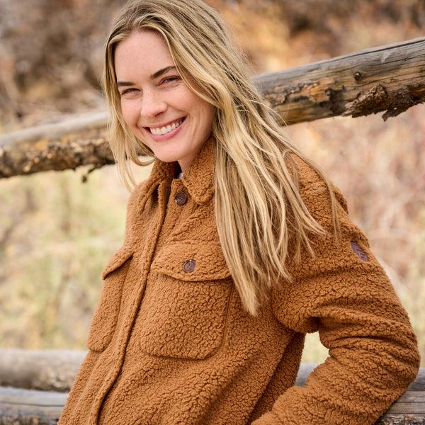 Free Country Women's Sherpa Shacket Copper