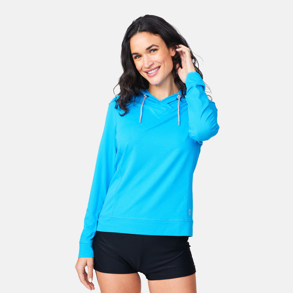 Free Country Women's SunFree UPF Hoodie Capri