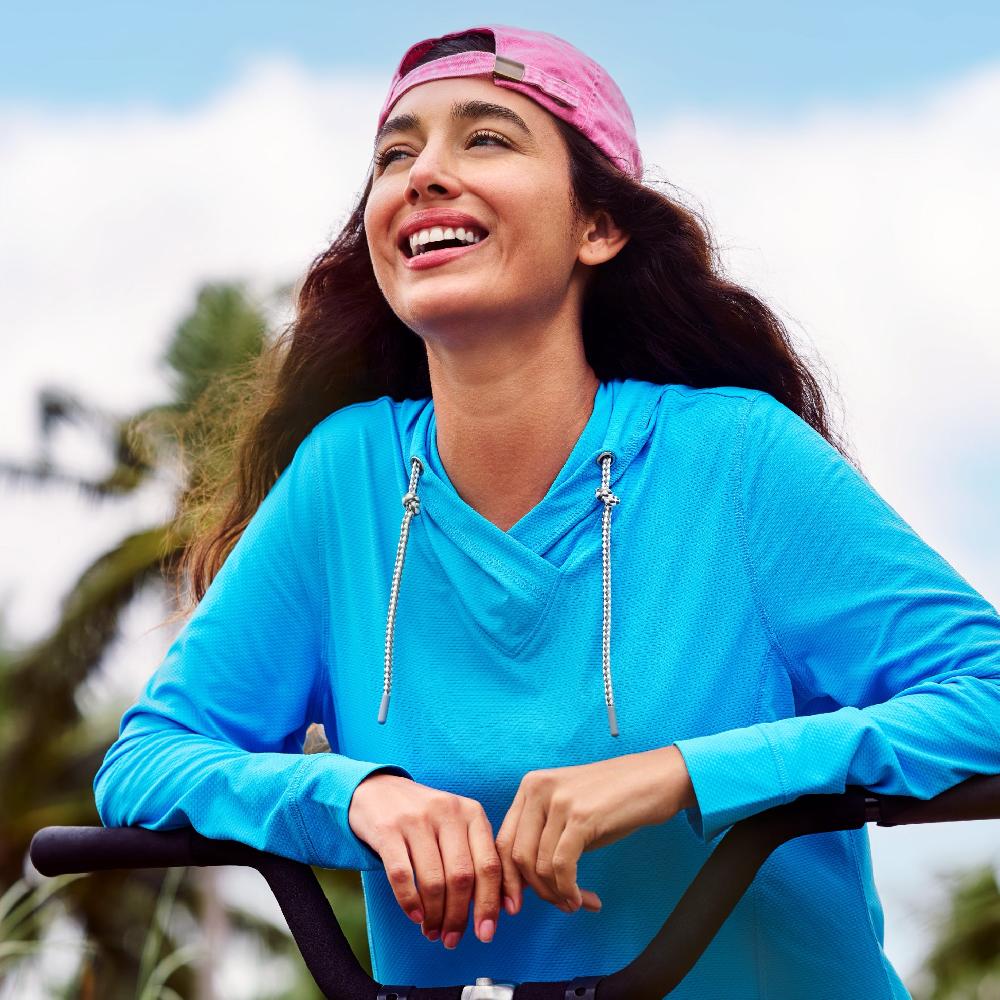 free country Women's SunFree UPF Hoodie Capri