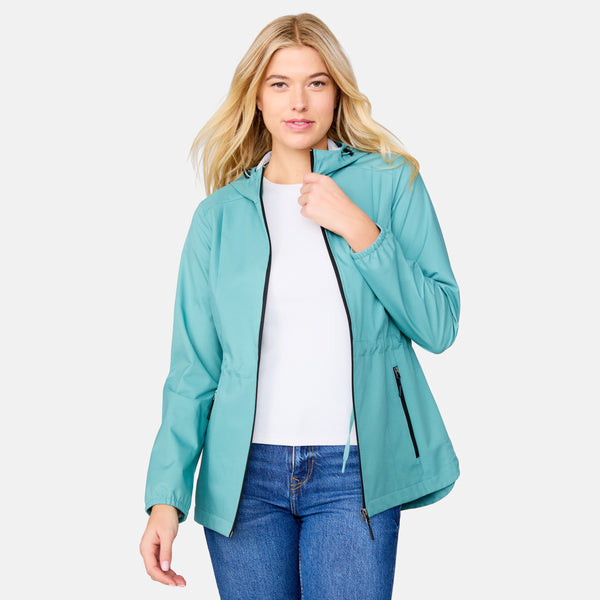 Free Country Women's X2O Anorak Rain Jacket Laurel