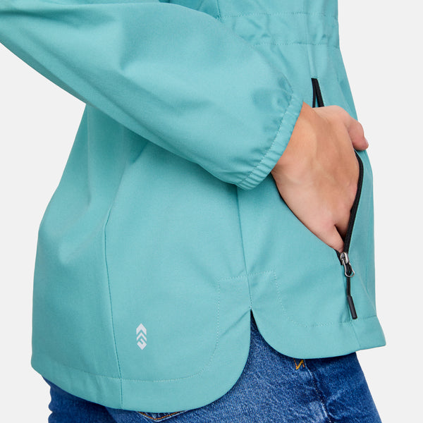 Free Country Women's X2O Anorak Rain Jacket Laurel