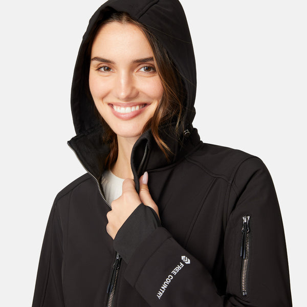 Free Country Women's Aeris II Super Softshell® Jacket Black